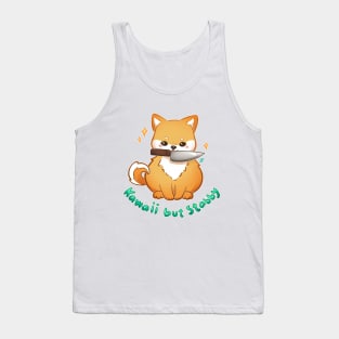 Kawaii but Stabby Shiba Tank Top